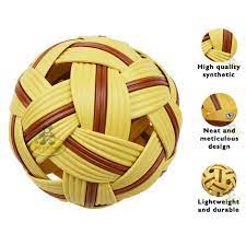 Sepak takraw differs from the similar sport of footvolley in its use of a rattan ball and only allowing players to use their feet, knee, and head to touch the ball. Takraw Sepak Raga Ball Bola Sepak Takraw Sepak Raga Light Weight Durable High Quality Synthetic Waterproof Shopee Malaysia
