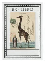 giraffe bookplate