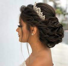 Braided Updo Wedding Ideas In 2018 Pinterest Wedding Hairstyles Hair And Bride Hairstyles Quince Hairstyles Simple Bridal Hairstyle Hair Styles