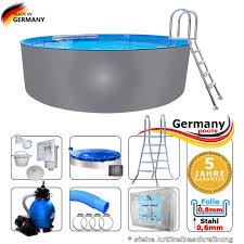 Edelstahlbecken 400 X 125 Cm Aufstellbecken Komplettset Pool Net