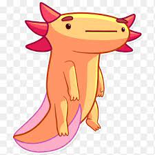 Drew a minecraft axolotl because it's my new favorite mob. Axolotl Sticker Telegram Raccoons Axolotl Minecraft Food Sticker Png Pngegg