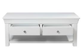 Coffee table lift top wood home living room, with 1 drawer and shelf, rustic coffee table, solid wood tabletop, white and brown table. Toulouse White Painted Large Coffee Table 4 Drawers With Shelf Assembled