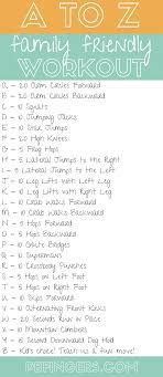 A To Z Family Workout Exercise For Kids Kid Workout Routine Beginner Workout At Home