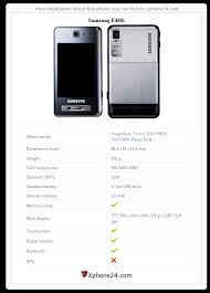 Samsung F480i Hugo Boss, Tocco, SGH ...