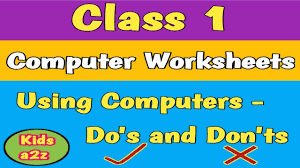 Computer mouse parts and function. Computer Mouse Worksheets For Class 1 Youtube