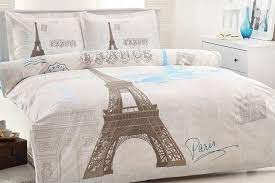100 Cotton 4 Pcs Paris Eiffel Tower Queen Double Bedding Duvet Cover Set Handmade Paris Themed Bedroom Paris Bedding Paris Themed Room