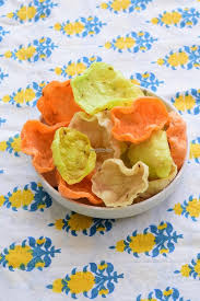 Chawal Aata Ke Fryums Or Rice Flour Chips Is A Very Easy Recipe With Few Ingredients And Efforts Involved Savory Snacks Indian Food Recipes Vegetarian Snacks