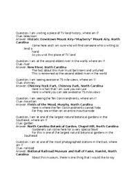 Displaying 162 questions associated with treatment. N Is For North Carolina Trivia Questions By A Is For America Tpt