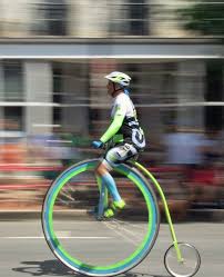 High Wheel Bicycle Penny Farthing Race