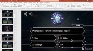 Powerpoint bietet eine einfache und schnelle erstellung von präsentationen durch intelligente vorschläge. Wer Wird Millionar Powerpoint Quiz Vorlage Slidelizard
