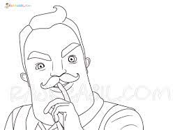 Good day neighbor coloring page 1. Hello Neighbor Coloring Pages 22 New Images Free Printable