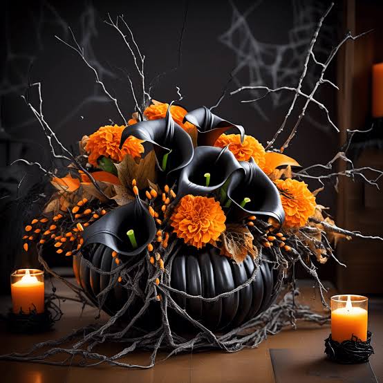Spooky Halloween Flowers & Bouquets for Haunting Celebrations