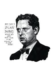Dylan Thomas Poster Print Great Welsh Poet Literary Print Dylan Thomas Poster Prints Dylan