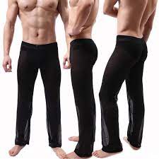 53% polyester, 43% laine, 4% élasthanne. Hommes Voir Au Travers Pantalon Maille Calecon Long Sheer Pantalon Souple Lingerie Mince Filet Noir Sous Vetements Homme Noir Cdiscount Pret A Porter