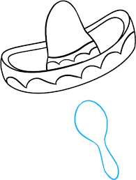 The wide brim shades the wearer from harsh sunlight, excellent for the mexican desert climate. How To Draw Cinco De Mayo Simatic Step 7 Clipart Full Size Clipart 394973 Pinclipart