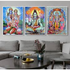 She not only embodies knowledge but also the experience of the highest reality. Indian Religion Shri Lakshmi Devi Saraswati Devi Ganesh Canvas Art Paintings Prints Living Room Decor Wall Art Posters Artwork Painting Calligraphy Aliexpress