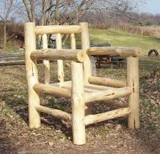 Log Chair We Made Similar From Fencing Posts Log Furniture Rustic Log Furniture Rustic Wood Furniture