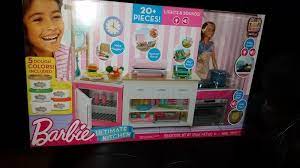 Cook up a story of a lifetime with the #barbie ultimate kitchen this holiday season. Barbie Ultimate Kitchen Cooking Baking Playset With Chef Doll Walmart Com Walmart Com