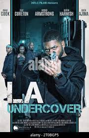 LA UNDERCOVER, poster, from left: Adonis Armstrong, Queen Ajima, Clay  Cureton, Omar Cook, 2023. © Buffalo 8 Productions /Courtesy Everett  Collection Stock Photo