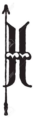 The term derives from the ancient greek διακριτικός (diakritikós, distinguishing), from διακρίνω (diakrī́nō, to distinguish).the word diacritic is a noun, though it is sometimes used in an attributive sense, whereas diacritical is only. An Old English Letter I Fancy Text Vintage Line Drawing Or Engraving Illustration Royalty Free Cliparts Vectors And Stock Illustration Image 132866281