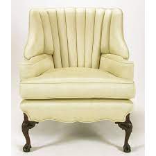 Serena appiah (rhymes with ikea! 1930s Channel Back Claw Foot Georgian Wingback Chair Chairish