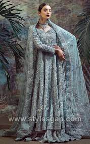 Perfect for outdoor weddings, these gorgeous dusty blue grey bridesmaid dresses or wedding guest outfits make you look and feel amazing. Grey Color Dresses In Pakistani Bridal Off 75 Buy