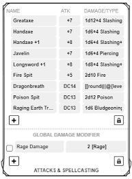 Dndbeyond automatically chooses this to report for you. Community Forums Dnd 5e Sheet Not Displaying Damage Type Correctly Roll20 Online Virtual Tabletop