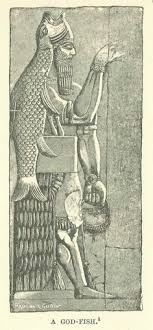 A depiction of the apkallu, Adapa, or Oannes. | Ancient sumerian ...