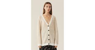 Tragen sie das design über einem bedruckten. Ganni Soft Wool Knit Cardigan Stock Up You Ll Wear These Stylish Pieces Long After The Snow Is Gone Popsugar Fashion Photo 16