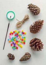 See more ideas about pine cones, christmas decorations, christmas crafts. Homemade Christmas Decorations Pom Pom Pine Cones Growing Family