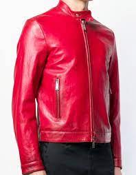 Fluorescent Bright Red Leather Jacket Leather Jacket Red Leather Jacket Jackets
