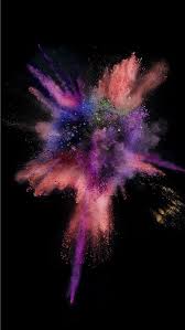 Bursting Red And Black Colorful Cool Ios9 Iphone Wallpapers Free Download