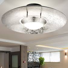 Ceiling, table, and floor lighting should be used together to create the best light for relaxing or enjoying time with your family. Led Ceiling Lamp Silver Metallic Dining Room Lamp Round Modern Ceiling Lamp Design Silver Leaf Optics 1x Led 18 Watt 1440 Lumens Warm White D 40 Cm Etc Shop Lamps Furniture