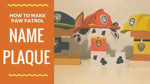 He is an athletic character and loves to take control. How To Make Paw Patrol Character Name Plaque With Paper Ellierosepartydesigns Com