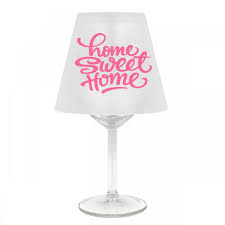 Lampenschirm Für Weinglas Home Sweet Home A Rosa Schirm Ohne
