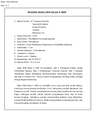 Buku pegangan siswa matematika smp kelas 7 semester 1 kurikulum 2013. Resensi Buku Pkn Kelas 9 Smp