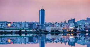 Back To Fizzy Tunis Ready For A New Working Day Unusual Cityscape Shot From The Salt Lake Through The Lense Of Hamouda Be Tunisia Tunis Travel Photography