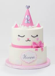 Tiered Kawaii Kitty Cake Whipped Bakeshop Birthday Cake For Cat Kitten Cake Birthday Cake Kids