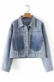 Womens Vintage Studded Lapel Collar Light Blue Ombre Color Denim Jacket Beautifulhalo Com Whatever you're shopping for, we've got it. womens vintage studded lapel collar light blue ombre color denim jacket