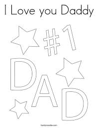 Coloring pages for kids father's day coloring pages. I Love You Daddy Coloring Page Twisty Noodle