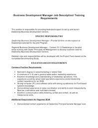 Business Development Manager Job Responsibilities – Job Responsibilities