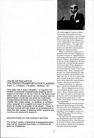 ISSUES IN STATEWIDE TRANSPORTATION PLANNING