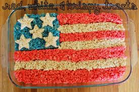 Fourth Of July Rice Krispies Treats Recipe 4th Of July Cake Memorial Day Desserts Fourth Of July