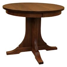 Learn what table to seat (x) people. Amish 36 Round Oak Dining Table Barn Furniture