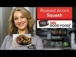 Place butter and brown sugar into the squash, and place remaining squash over the other piece. Roasted Acorn Squash Chef Abbie Gellman Ms Rd Cdn