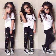 Girls Casual Short T Pant Set Girl Outfits Little Girl Fashion Girls Clothing Sets