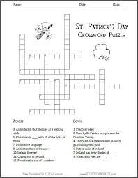 This crossword puzzle features st. St Patrick S Day Crossword Puzzle For Kids Student Handouts Crossword Puzzle Printable Crossword Puzzles Free Printable Crossword Puzzles