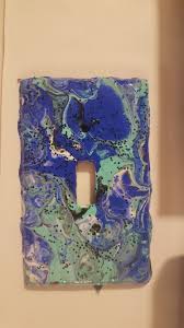Acrylic Pour Painting On Light Switch Cover Layer Paint In The Cup Then Pour It To Cover The Surface Glitter Added Pour Painting Layer Paint Acrylic Pouring