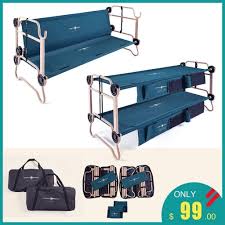 catre disc o bed large with organizers camping bed organization sleep solutions