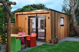 Contemporary Garden Room By Harrison James With En Suite Bathroom And Contemporary Garden Rooms Garden Room Summer House Inspiration